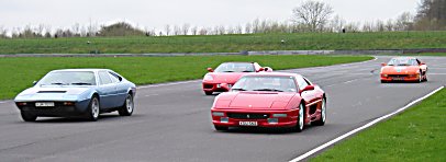 Ferraris at Castle Combe