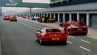 Ferraris in the pitlane