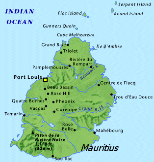 Map of Mauritius