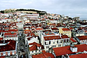 Baixa from the Elevador de Santa Justa