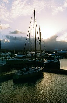 Sunset over the marina, Port Douglas