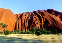 Uluru from the car