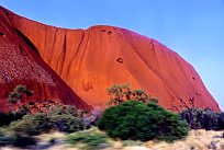 Uluru from the car