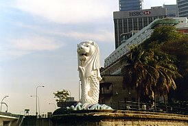 Singapore Merlion Picture Symbol on Round The World 2000   Singapore