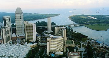 View from the Westin Stamford Hotel 