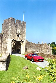 Ferrari 308 at Farleigh Hungerford Castle