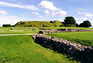 Old Sarum Castle From The Cathedral Remains