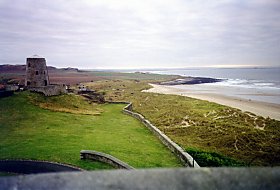 Bamburgh beach from the castle